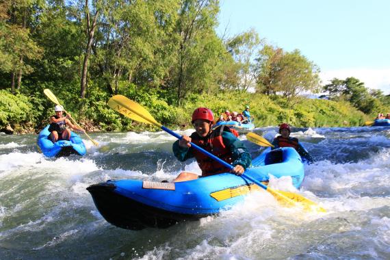 Ducky Boat Riding in Niseko