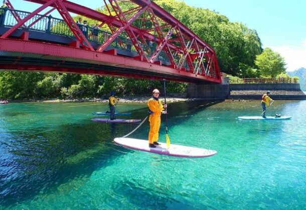 Enjoy an elegant SUP Cruise at the most beautiful lake in Japan, Lake Shikotsu