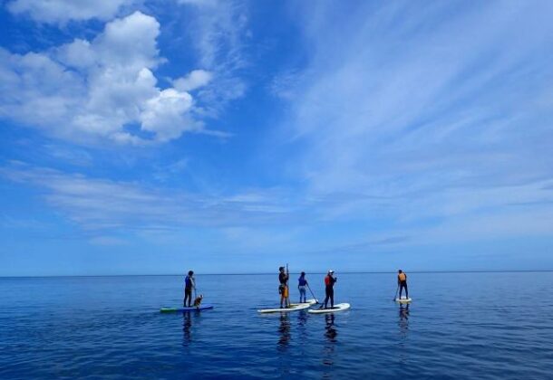 Crystal clear ocean and stunning view- Ocean SUP at Iwanai!