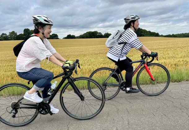 One-day cycling course: 15kms through the Ishikari Plain where the red-crowned cranes fly - Sapporo transfer included